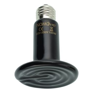 لامپ مادون قرمز سرامیکی 100 وات نوموی پت (NOMOY PET) مدل Infrared Ceramic Lamp کد ND-01 پایه معمولی (E27)