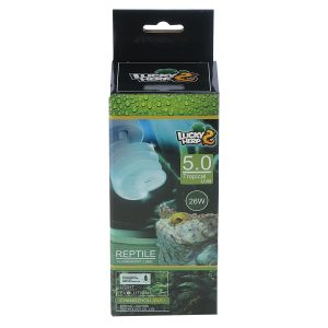 لامپ یووی بی مخصوص حیوانات و خزندگان (تراریوم) 26 وات لاکی هرپ (LUCKY HERP) مدل UVB 5.0% پایه E27 (سرپیچ معمولی)