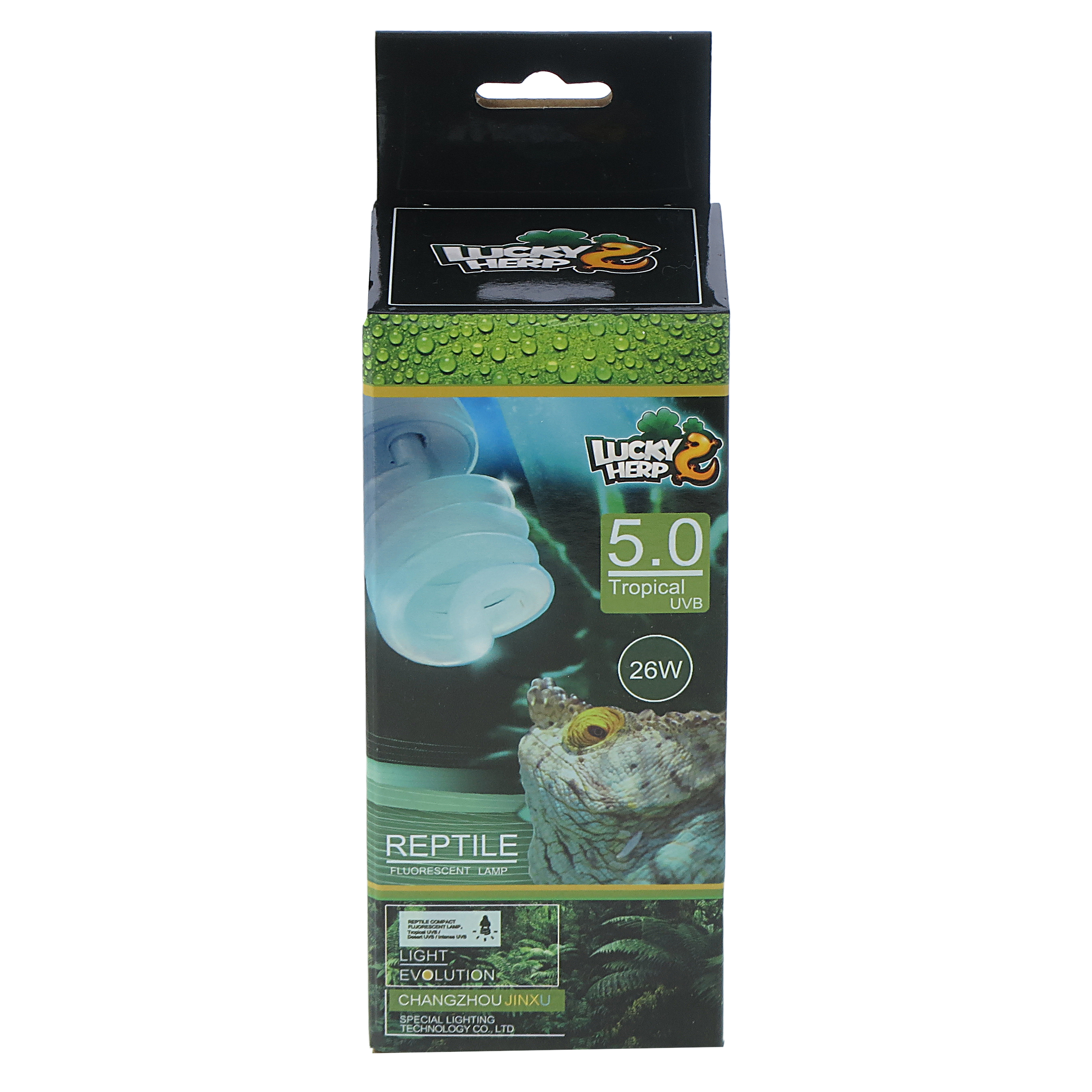 لامپ یووی بی مخصوص حیوانات و خزندگان (تراریوم) 26 وات لاکی هرپ (LUCKY HERP) مدل UVB 5.0% پایه E27 (سرپیچ معمولی)