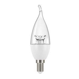لامپ شمعی اشکی شفاف ال ای دی 6 وات E14 افق
