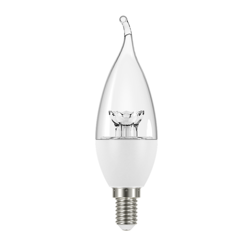 لامپ شمعی اشکی شفاف ال ای دی 6 وات E14 افق